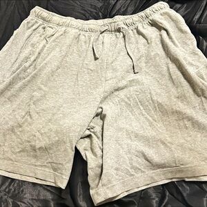 Nike Gray Athletic Shorts with Elastic Waistband